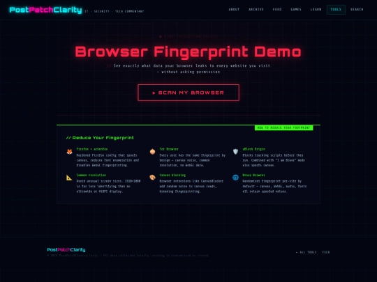fingerprint screenshot