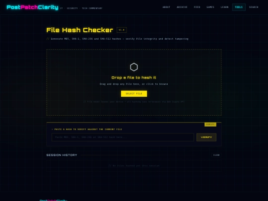 hash-checker screenshot