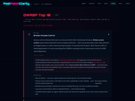 owasp-top-10 screenshot
