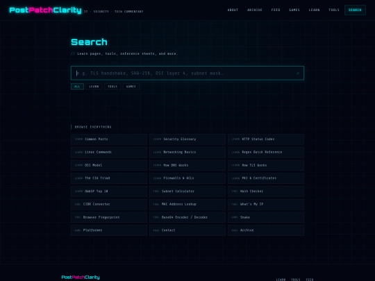 search screenshot