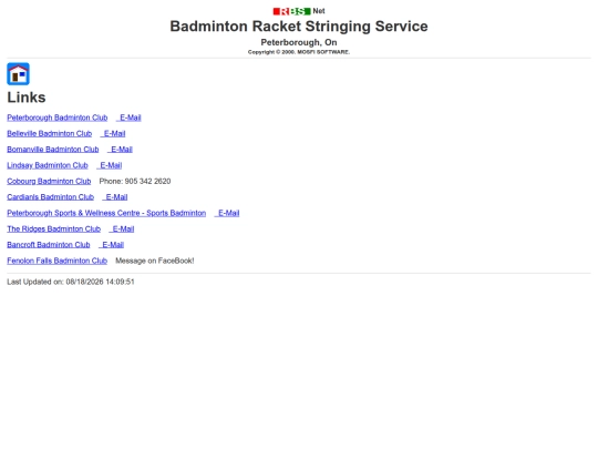 links screenshot
