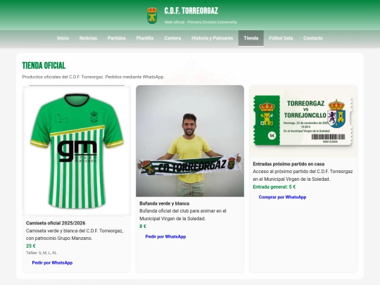 tienda screenshot