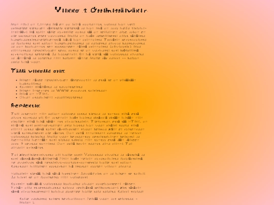 oppimispaivakirja/viikko1 screenshot