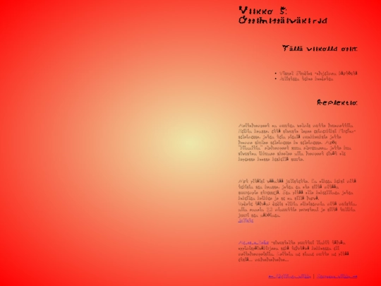 oppimispaivakirja/viikko5 screenshot