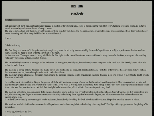 txt/symbiosis screenshot