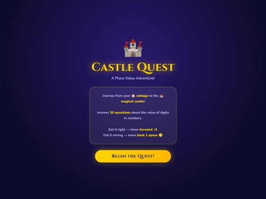 maths/castle_quest screenshot