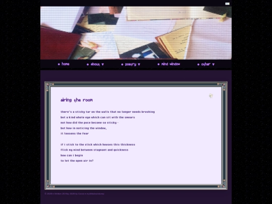 poetry/individual/airingtheroom screenshot