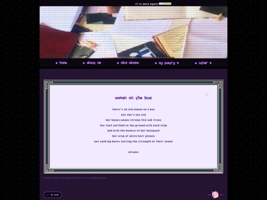 poetry/individual/womanonbus screenshot