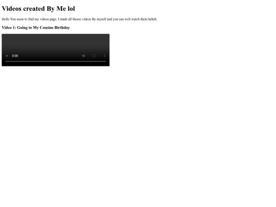 Videos screenshot