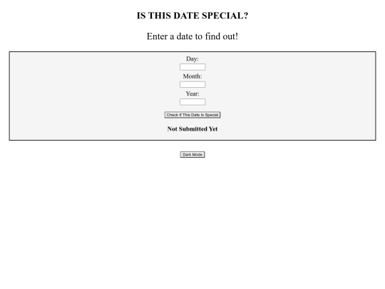 date screenshot