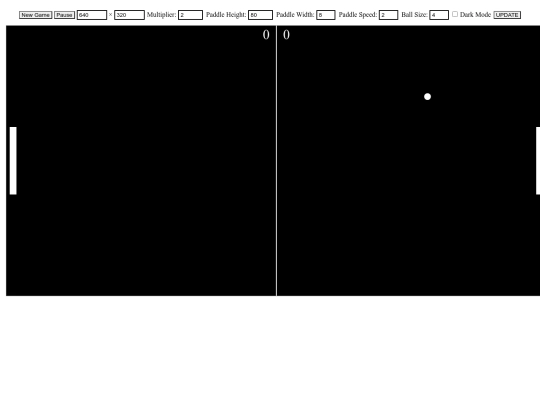 pong screenshot