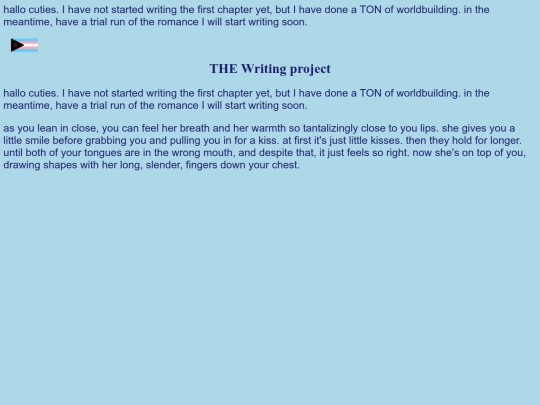 writing screenshot