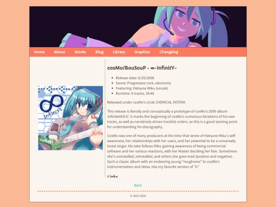 music/cosmo-infinity screenshot