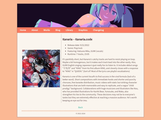 music/kanaria-code screenshot