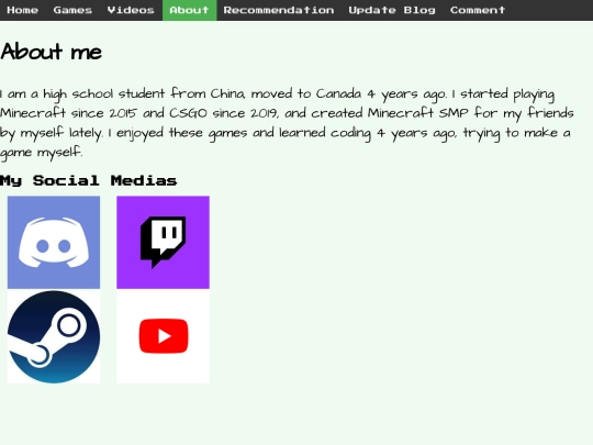 aboutme screenshot