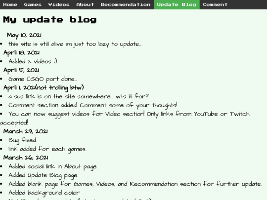updateBlog screenshot