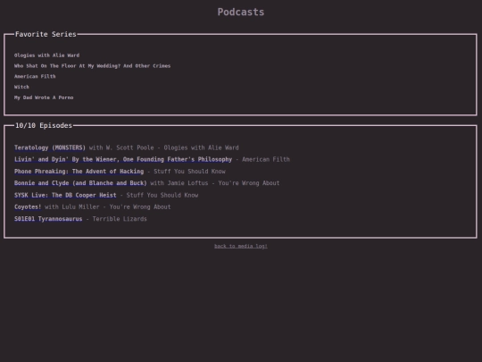 medialog0/podcasts screenshot