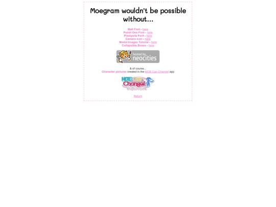 PAGES/xxoldpages/credits screenshot