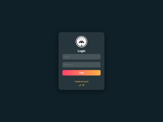 login screenshot