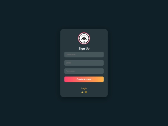 signup screenshot