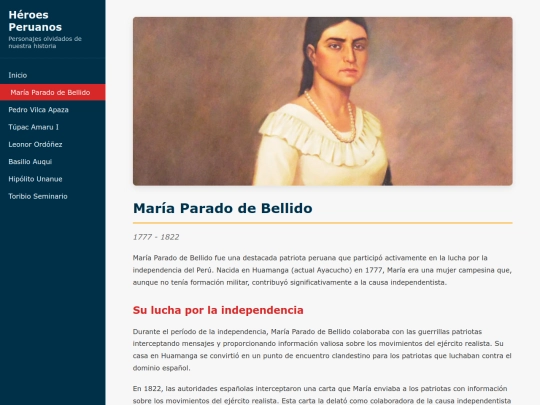 heroes/maria-parado screenshot