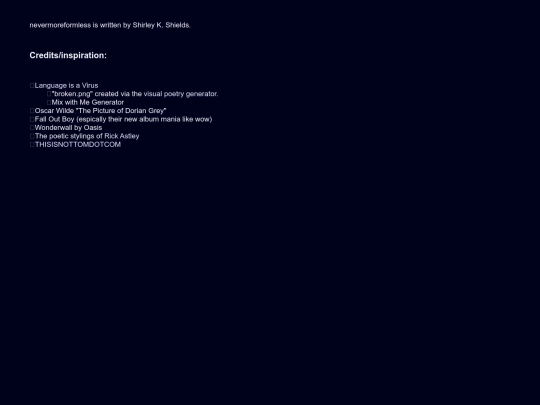 acknowledgements screenshot