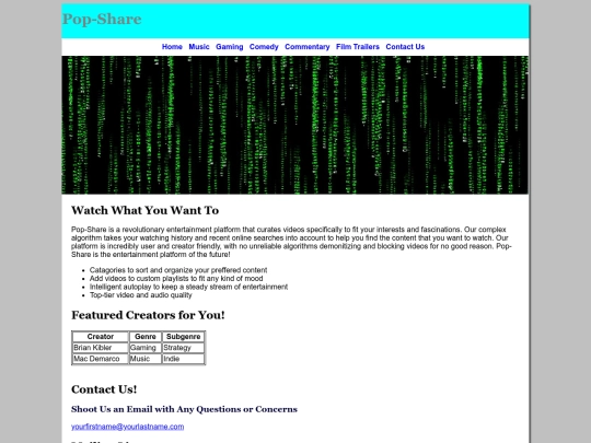 index screenshot