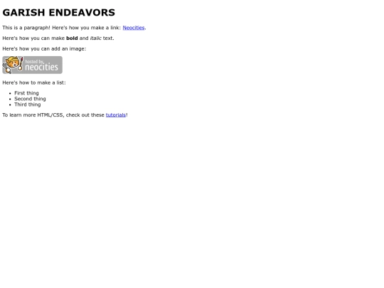 index screenshot