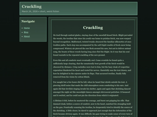 stories/crackling screenshot