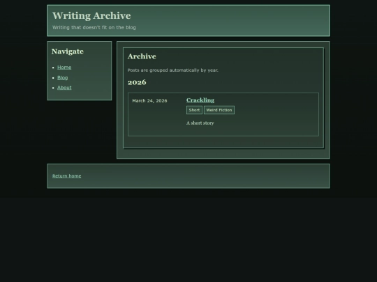 writing screenshot
