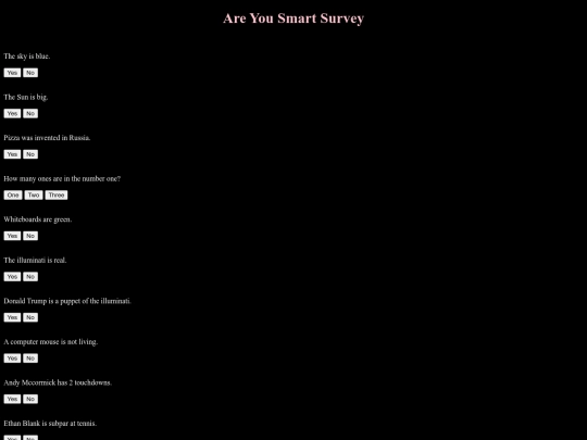 survey screenshot