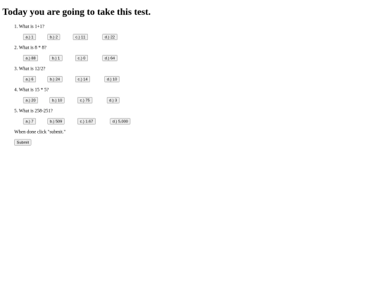 test screenshot