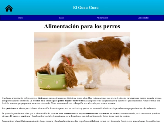 AW/PaginaWebAlimentos screenshot