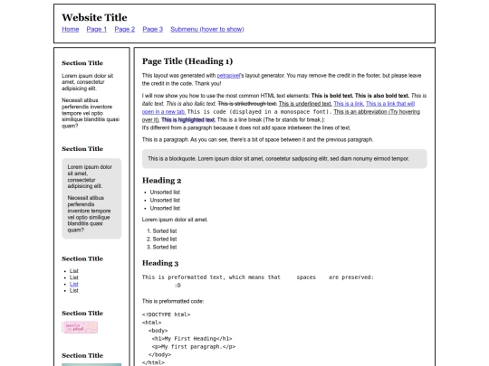 index screenshot