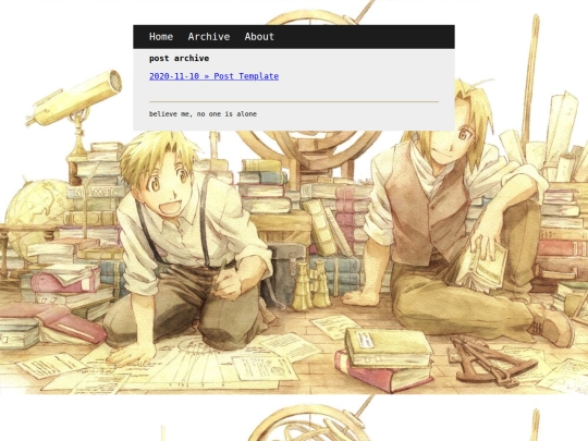 blog/archive screenshot