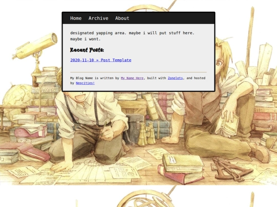 blog screenshot