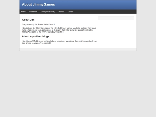 aboutJG screenshot