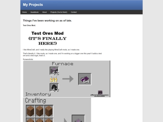 projects screenshot