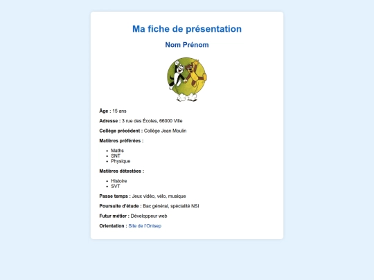 index screenshot