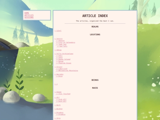 articles screenshot