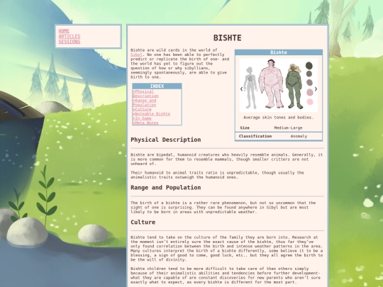 creatures/bishte screenshot