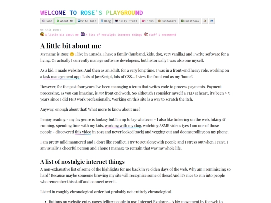 about-me screenshot