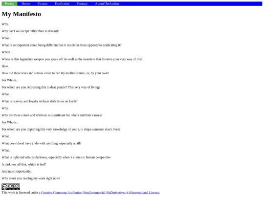 Manifesto screenshot