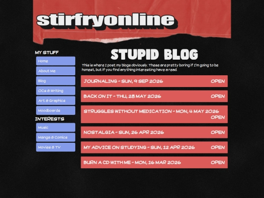 blog screenshot