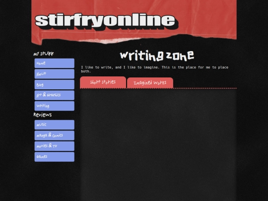 writing screenshot