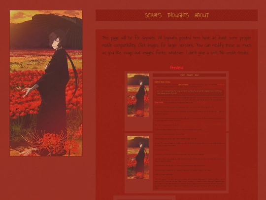Thoughts/Layouts screenshot