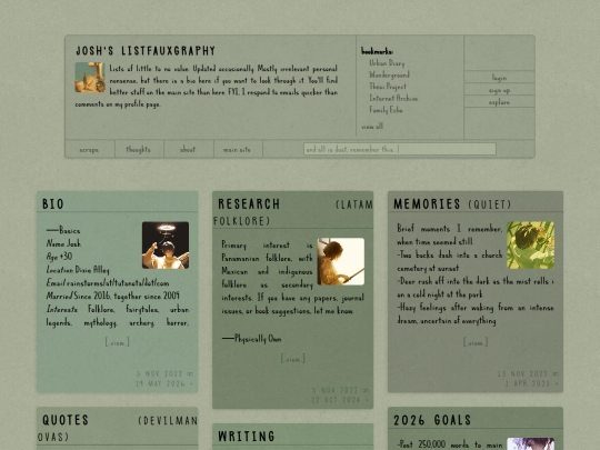 Thoughts/Listfauxgraphy screenshot
