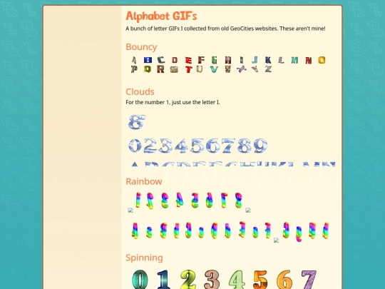 projects/alphabets screenshot