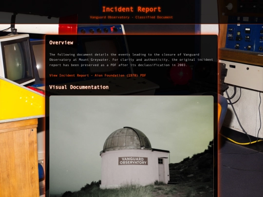 incident-report screenshot