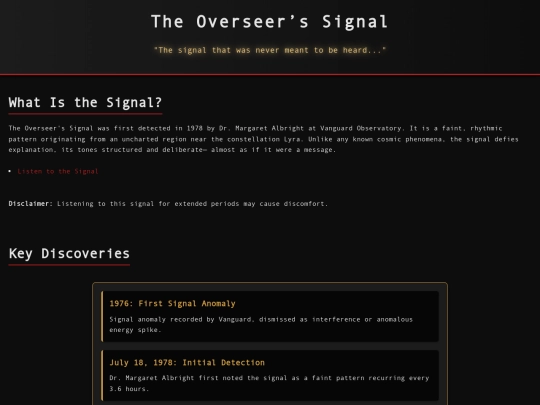 overseer-signal screenshot